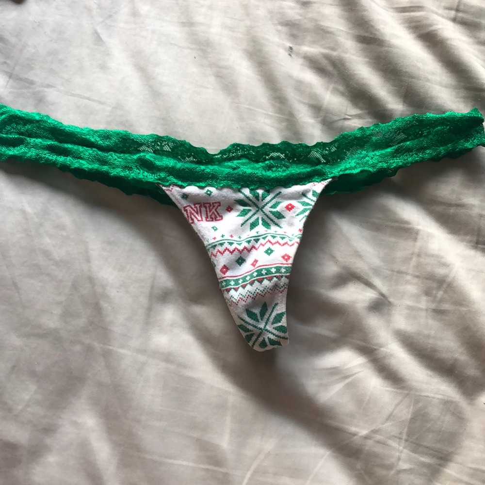 VS PINK christmas thong